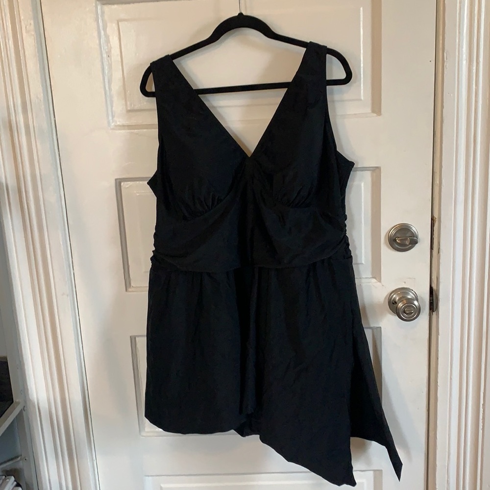 Torrid asymmetrical one piece swim suit